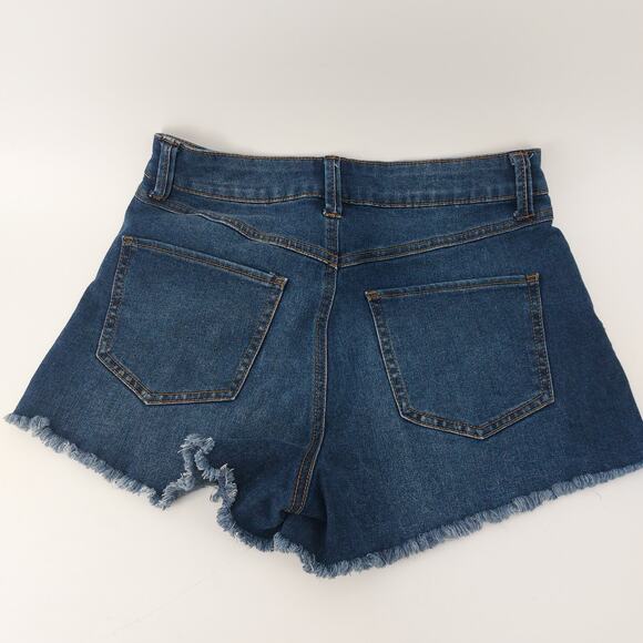 New York Rewash Blue Cut off Shots Denim Jean Sz 5/27 Daisy - Picture 12 of 16